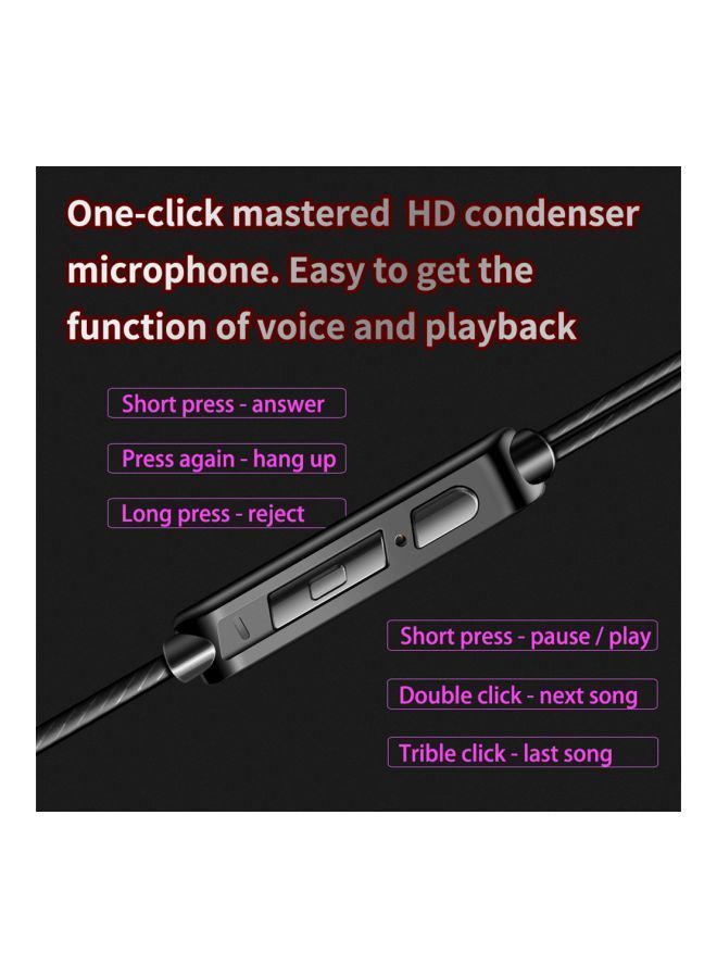 NIBEMINENT In-Ear Earphones Black - Image 4