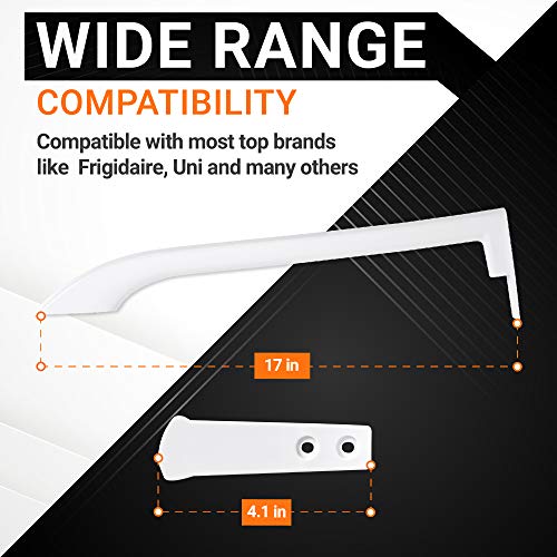 BlueStars 5304486359 5304506469 Refrigerator Door Handle Set - Compatible with Frigidaire Freezers - Replace Parts 5304504507, 242059501, 242059504 - Pack of 2 - Image 2