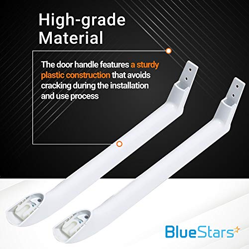 BlueStars 5304486359 5304506469 Refrigerator Door Handle Set - Compatible with Frigidaire Freezers - Replace Parts 5304504507, 242059501, 242059504 - Pack of 2 - Image 4