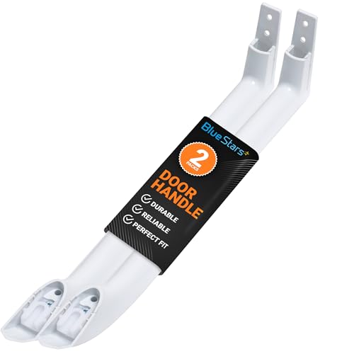 BlueStars 5304486359 5304506469 Refrigerator Door Handle Set - Compatible with Frigidaire Freezers - Replace Parts 5304504507, 242059501, 242059504 - Pack of 2 - Image 1