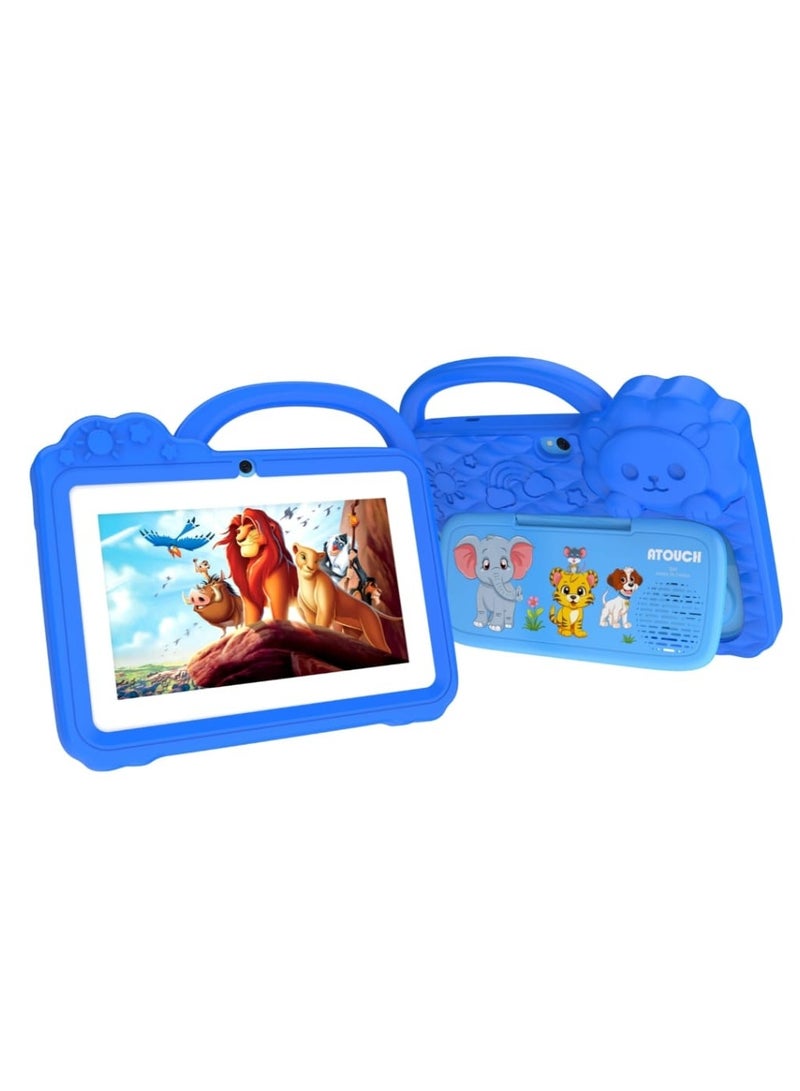 أتتش تم تصميم الجهاز اللوحي ATOUCH Q40 للأطفال مقاس 7 بوصات خصيصًا للتعليم والترفيه المبكر للأطفال. يعد هذا الجهاز اللوحي خيارًا ممتازًا للآباء الذين يتطلعون إلى تعريف أطفالهم بالتكنولوجيا بطريقة خاضعة للرقابة وتعليمية. - Image 4