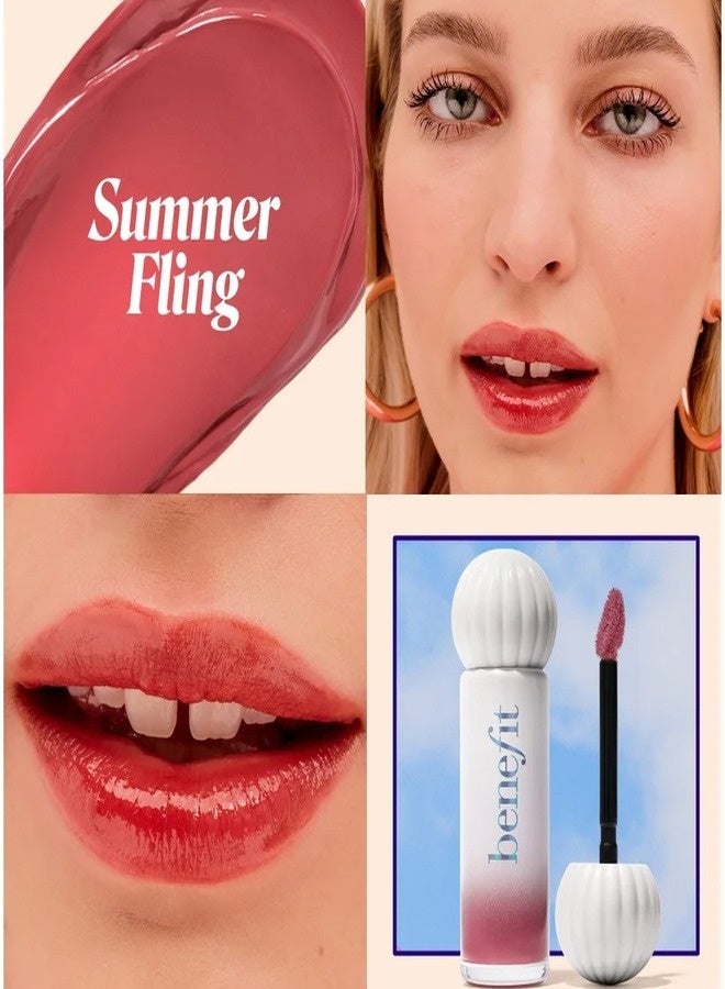 Benefit Cosmetics Splashtint Moisturizing Dewy Lip Tint 6ml – Shade 21 Summer Fling, Mauve Rose – Hydrating, Sheer Color, Dewy Finish - Image 2