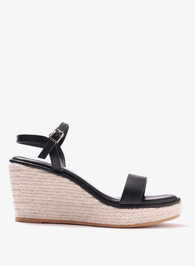 حكايات الأزواج صندل اسبادريل لامع بكعب ويدج وسوار كاحل