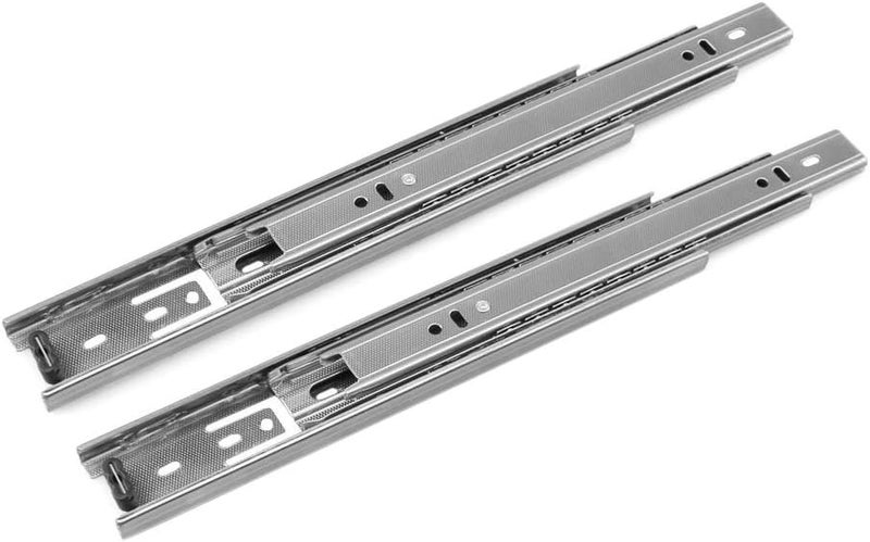 URBEST Drawer Slides, 10 Inch Full Extension 3 Section Ball Bearing Side Mounted Drawer Slider for Cabinet Kitchen (10-Inch) - Image 1