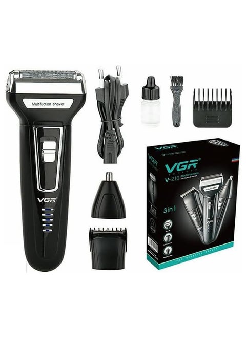 VGR V-210 3-in-1 Beard, Nose and Ear Trimmer