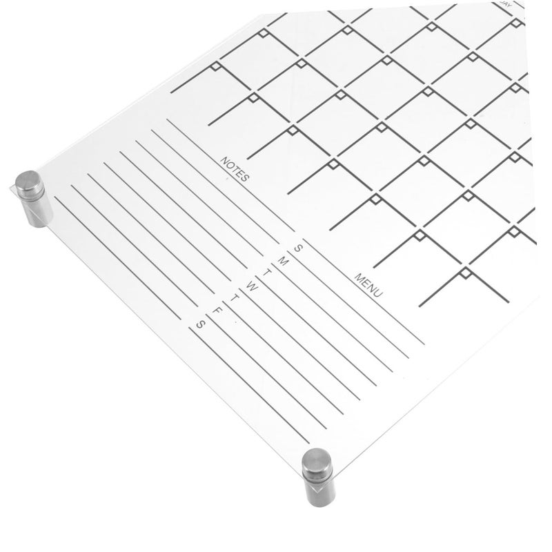 3D Acrylic Monthly Dry Erase Board Hanging Wall Calendar Planner For Office - Image 4