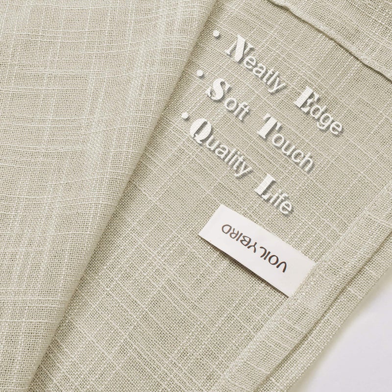 VOILYBIRD Palma Sheer Curtains for Living Room 84 Inch Length Light Filtering Draperies for Bedroom Bronze Grommet Set of 2 Panels (52''W x 84''L, Beige) - Image 5