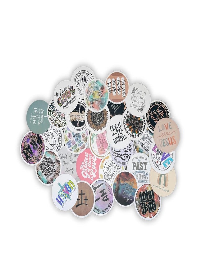Lashicorn Bible Verse Christian Freshie Cardstock Cutouts Religious Rounds | 32pk Mixed 3” Book Encouraging Quotes Women Modern - Image 1