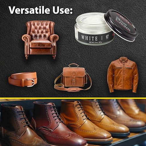 KELLYS Kelly's White Shoe Polish 1.5 oz - Professional Leather Shoe Cream - Image 4