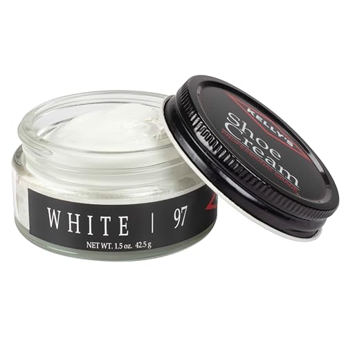 KELLYS Kelly's White Shoe Polish 1.5 oz - Professional Leather Shoe Cream - Image 1