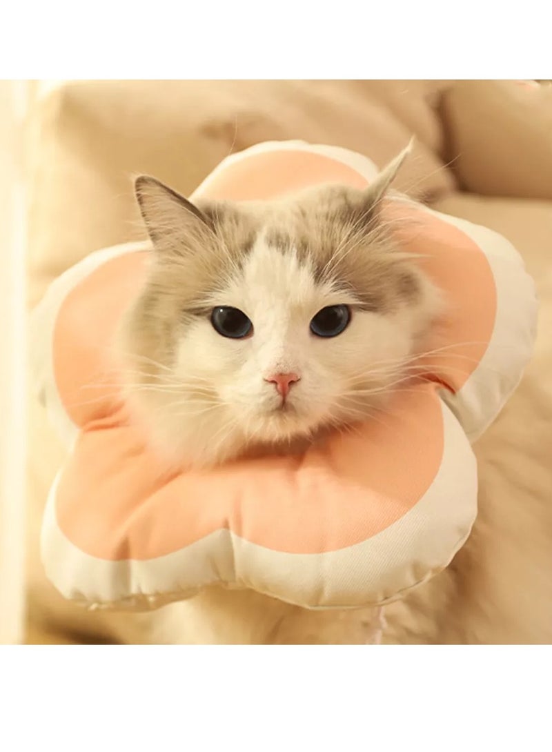 Generic Cat Cone Collar Waterproof and Soft Cone Collars for Cat Wound Healing Protective Cone After Surgery Elizabethan Collars for Kitten Pets  - Image 1