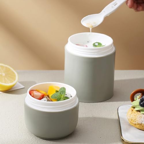 KitchEase 730ml Stainless Steel Lunch Pot – Leakproof Meal Jar with Foldable Spoon, Ideal Tiffin Box for Meals, Lunch, Office, School, College – Sky Blue - Image 5