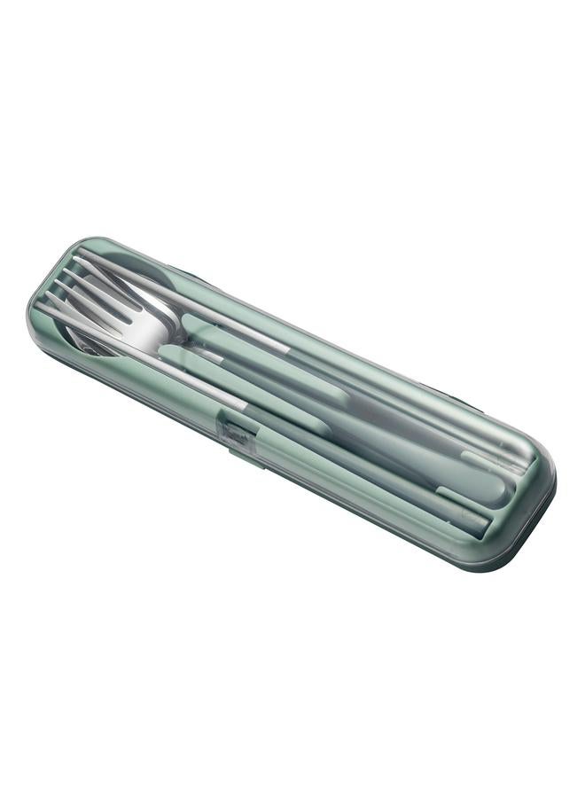 Stainless Steel Cutlery Set Easy To Clean Portable Reusable Chopsticks Fork Spoon Set for Outdoor - Image 3