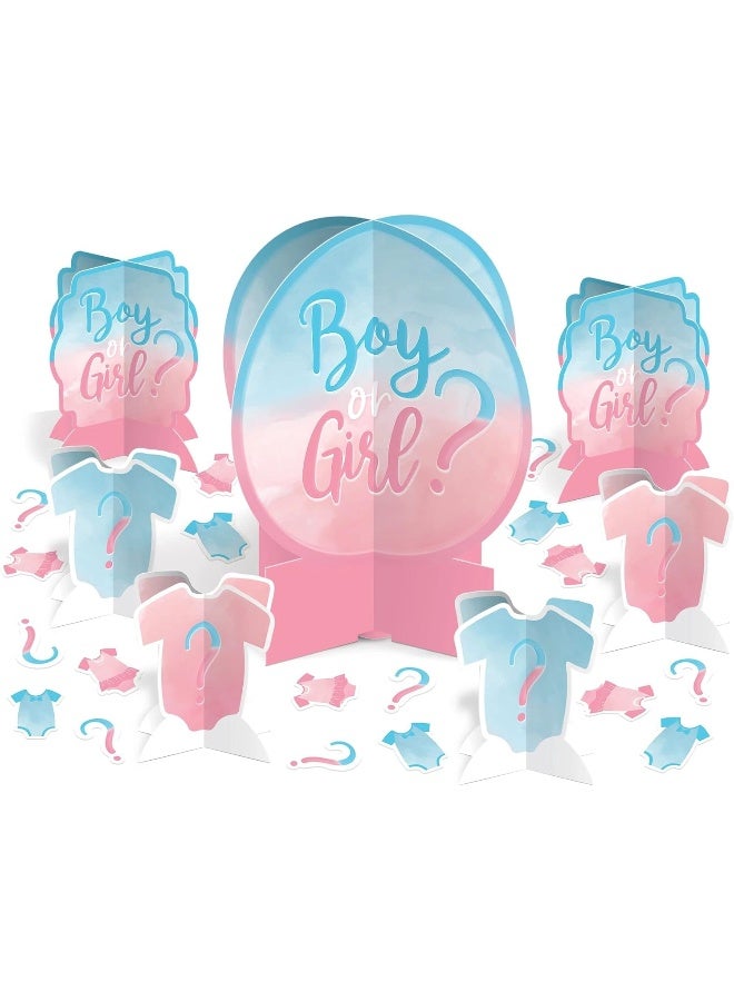 Amscan The Big Reveal Table Centerpiece Decorating Kit