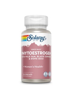 Solaray Once Daily Phytoestrogen - مكمل غذائي PhytoEstrogen للنساء مع عشبة كوهوش السوداء، ودونج كواي، والبطاطا البرية، وإيزوفلافون الصويا - دعم صحة المرأة - ضمان لمدة 60 يومًا، 30 وجبة، 30 كبسولة نباتية - pzsku/ZC7691AE70C4D66EAC426Z/45/_/1735908062/2da3305c-3d0f-49c0-a65c-778bef3f78b3