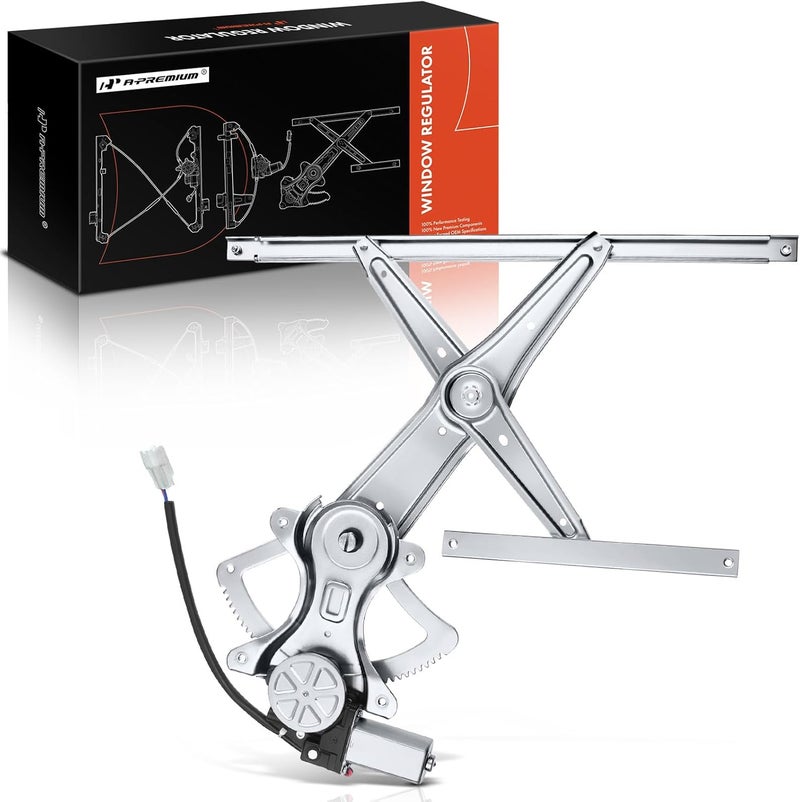 A-Premium Electric Power Window Regulator with Motor for Pontiac Vibe & Toyota Matrix 2003-2008 Front Left Driver Side - Image 1