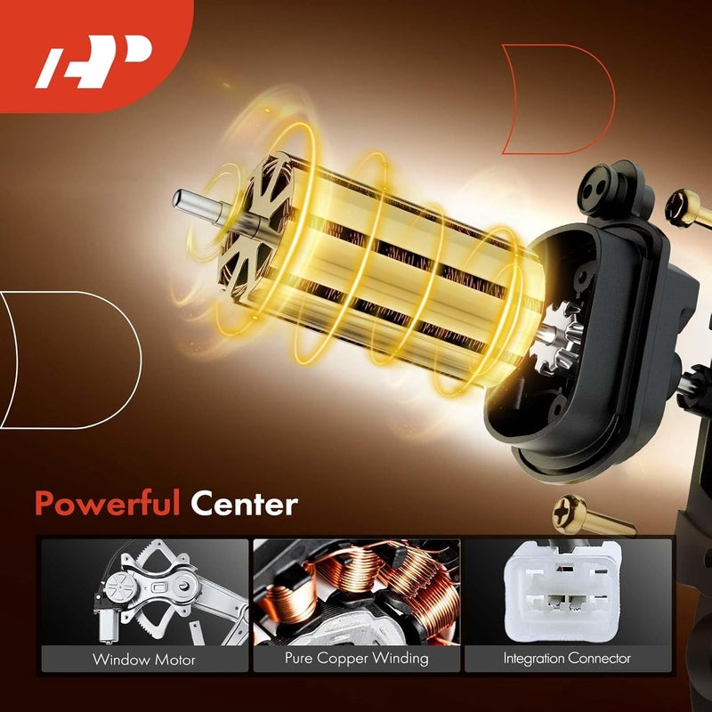 A-Premium Electric Power Window Regulator with Motor for Pontiac Vibe & Toyota Matrix 2003-2008 Front Left Driver Side - Image 4