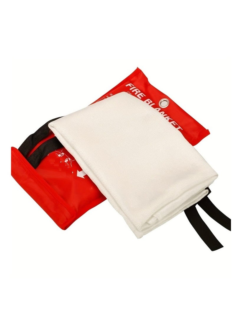 1 pcs Fire Blanket 1.2m- Heat Resistant Emergency Protection for Kitchen, Fireplace, Grill, Car, and Camping - Shields Against Flames and Sparks - Image 3