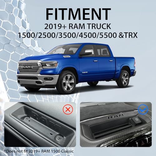 ZKJAYOE Dash Phone Mount Compatible with 2019+ RAM Truck 1500/2500/3500 & TRX Accessories (NOT fit RAM Classic Vehicle), Magsafe Phone Holder Widely Adjustable for iPhone 12-17 Series - Image 2