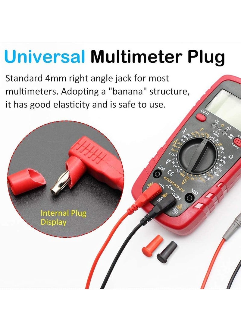 SANMUGEED - Multimeter Test Leads, PT1005 1000V 10A Multi-meter Test Probes Kit, Universal Testing Lead Compatible with Electric Tester/Digital Multimeters - Image 1