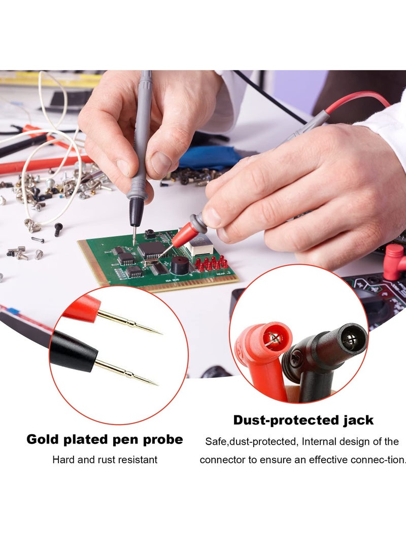SANMUGEED - Multimeter Test Leads, PT1005 1000V 10A Multi-meter Test Probes Kit, Universal Testing Lead Compatible with Electric Tester/Digital Multimeters - Image 1