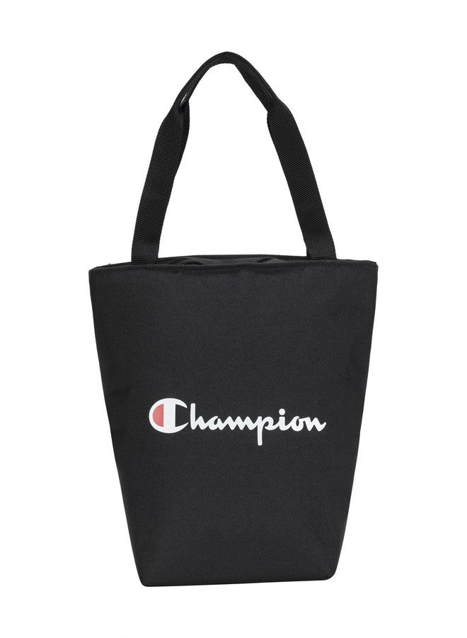Champion Kids' Fresh Tote Lunch Kit, Black, One Size, Fresh Insulated Lunch Tote With Carry Handle, Leak-resistant Cooler Bag for Daily Use - Image 1