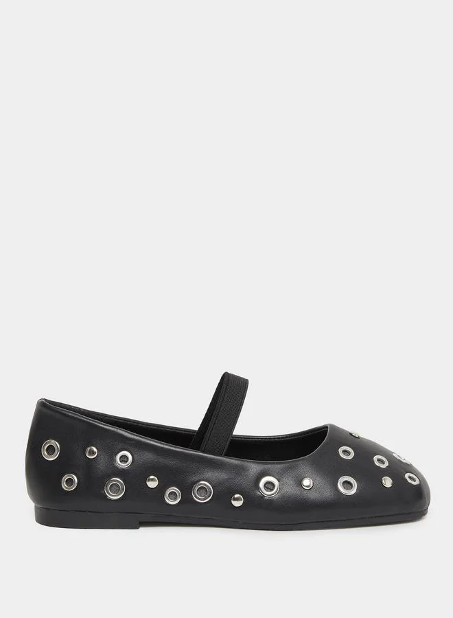ستايلي Styli Embellished Slip-on Ballerinas