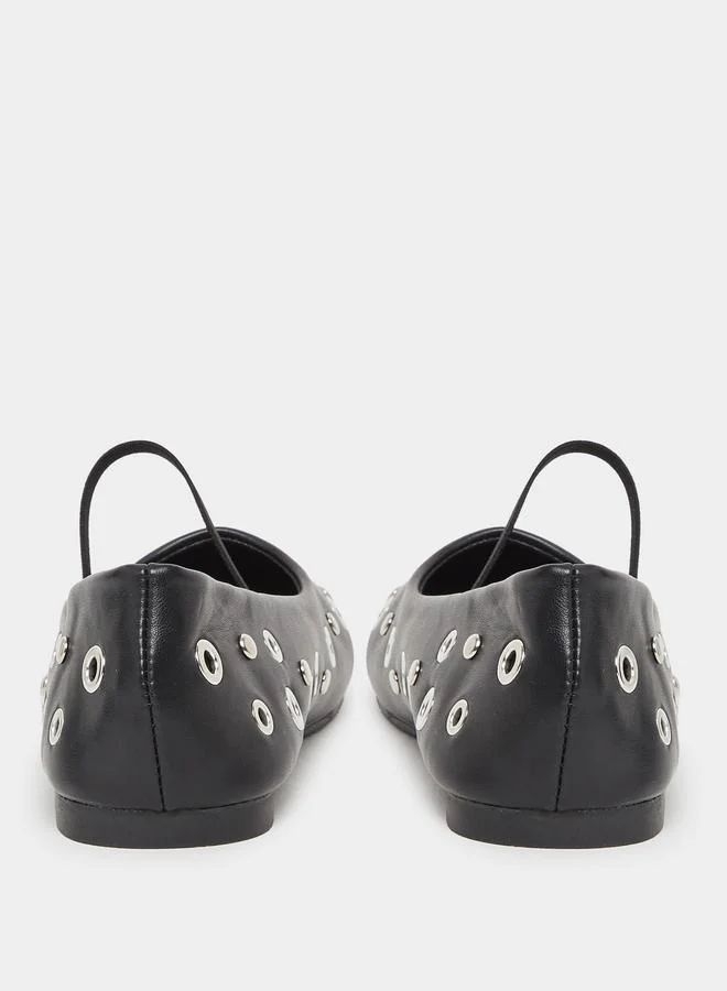Styli Styli Embellished Slip-on Ballerinas