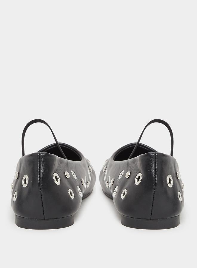 Styli Embellished Slip-on Ballerinas - Image 4