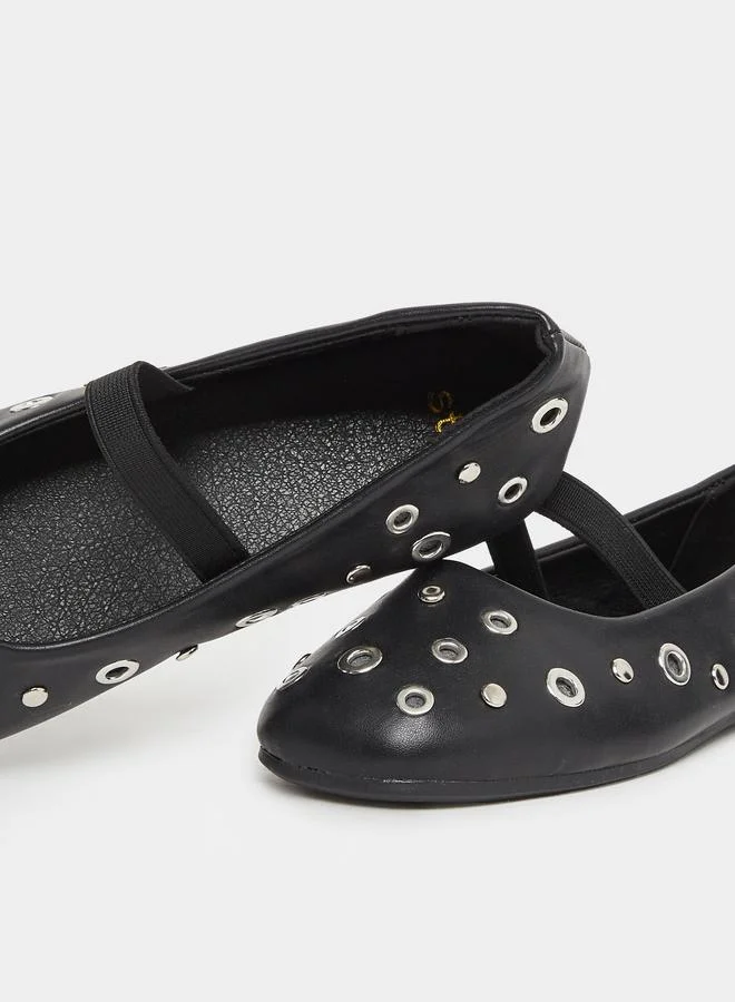 Styli Styli Embellished Slip-on Ballerinas