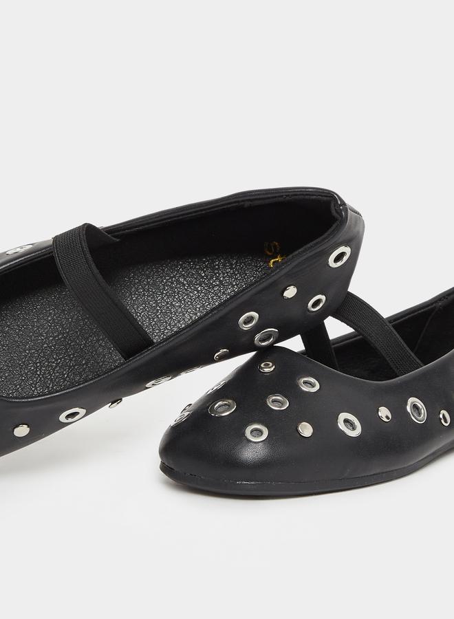 Styli Embellished Slip-on Ballerinas - Image 3