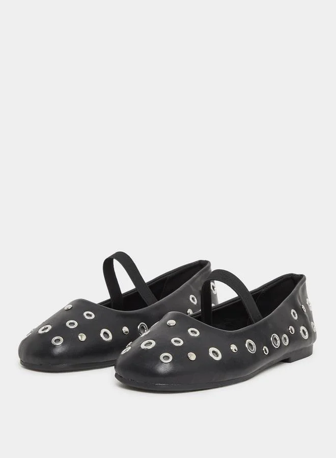 ستايلي Styli Embellished Slip-on Ballerinas