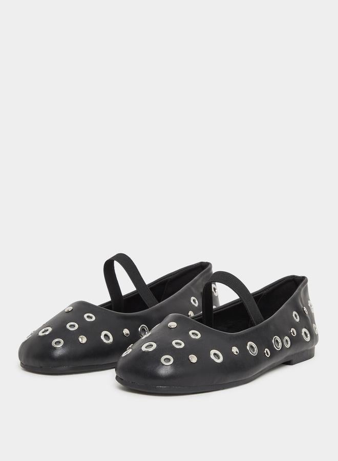 Styli Embellished Slip-on Ballerinas - Image 2