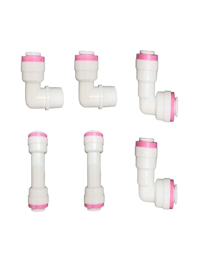 Malida 1/4 inch Quick Connect Check Valve for RO purifiers Water Reverse Osmosis System (6 Pcs) NZF6