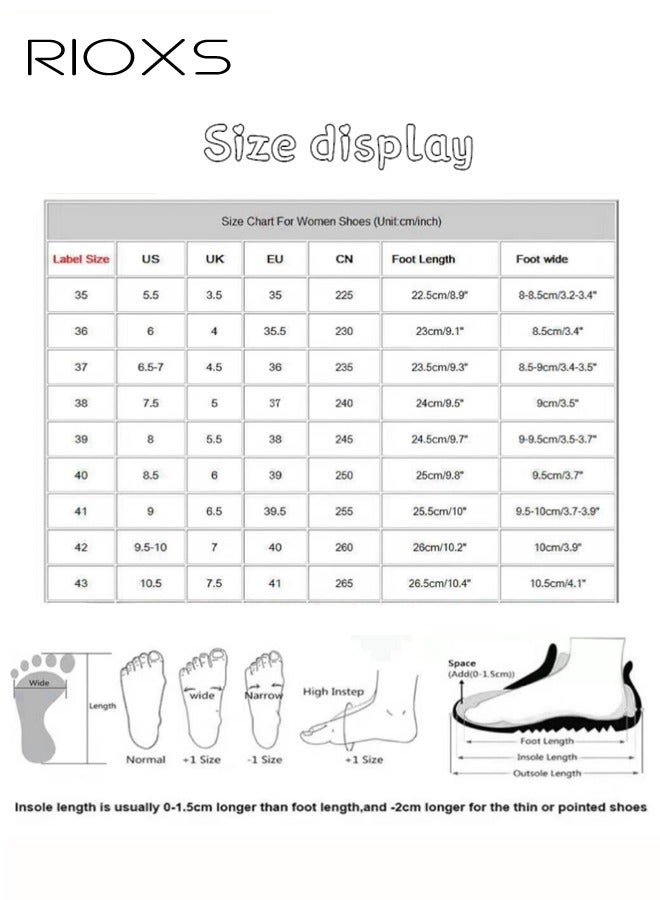 RIOXS Women's Flat Sandals, Lane Cork Footbed Sandals, Comfort Adjustable Slides Slippers Shoes, Platform Suede Sandals For Women, Open Toe Slides Slip On Slippers With Buckle, For Indoor And Outdoor Use - Image 4