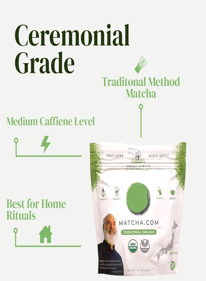 Matcha Kari Dr. Weil Matcha Kari - 20 Gram Pouch Matcha Green Tea Powder - Japanese Ceremonial Grade - Image 4