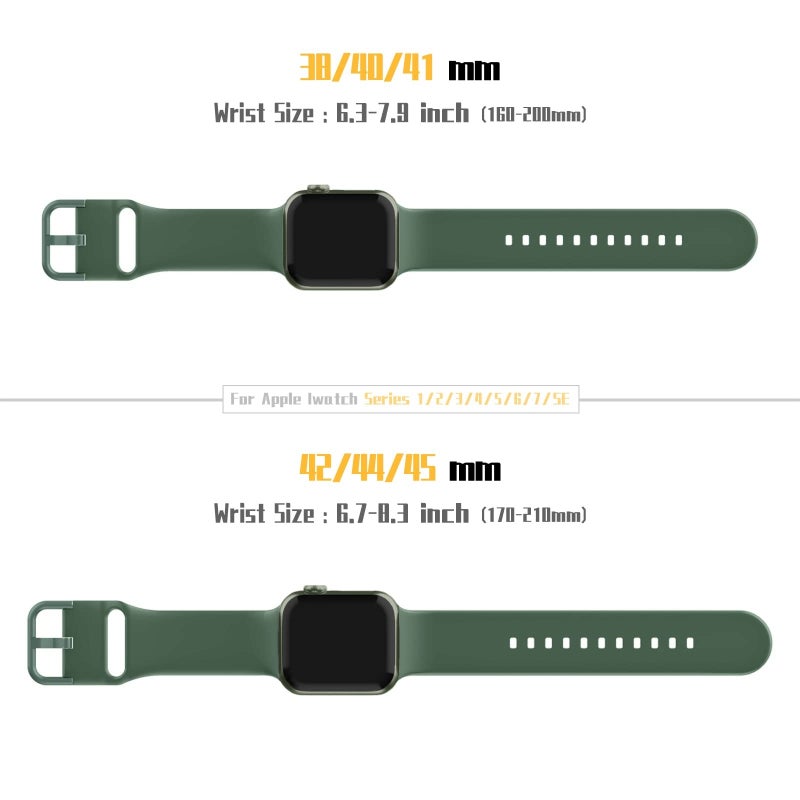CHOiCE For Watch Series 9 41mm Pin Buckle Silicone Watch Band(Clover) - Image 2