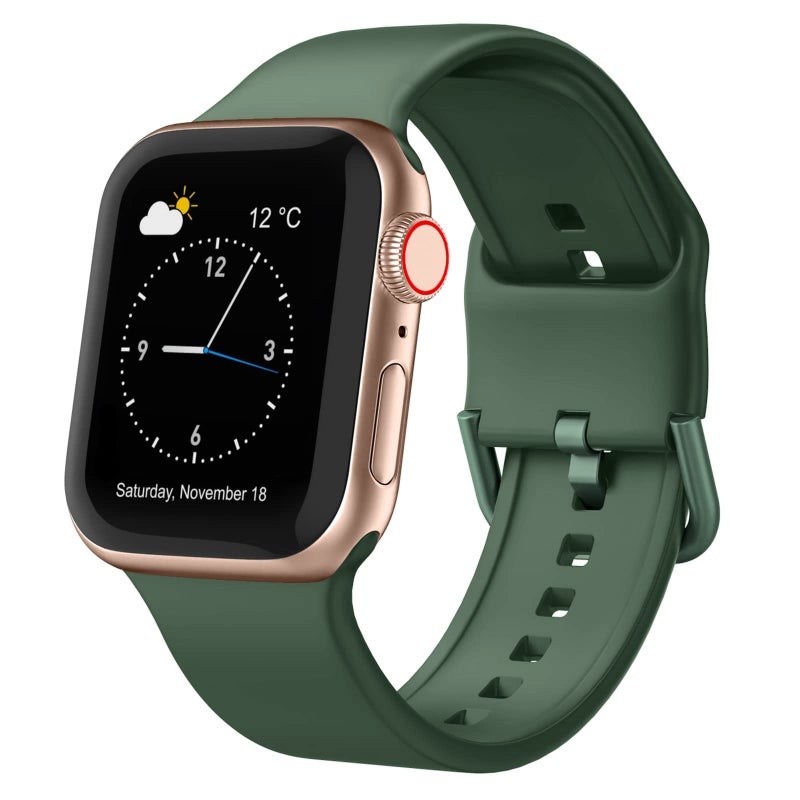 CHOiCE For Watch Series 9 41mm Pin Buckle Silicone Watch Band(Clover) - Image 1