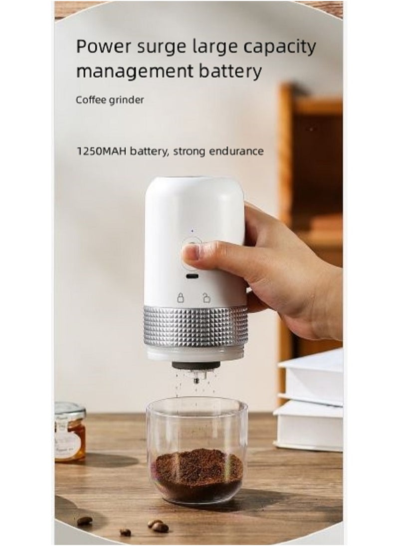 Rechargeable Electric Coffee Grinder – Compact & Portable, Ceramic Burr, Wet & Dry Use, Fine Powder Grinding for Home & Travel