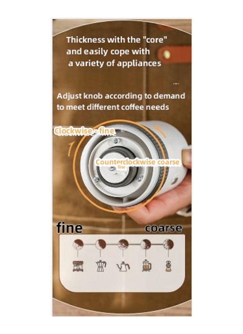 Rechargeable Electric Coffee Grinder – Compact & Portable, Ceramic Burr, Wet & Dry Use, Fine Powder Grinding for Home & Travel