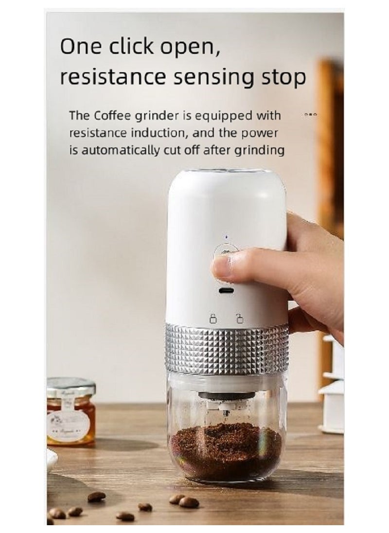 Rechargeable Electric Coffee Grinder – Compact & Portable, Ceramic Burr, Wet & Dry Use, Fine Powder Grinding for Home & Travel