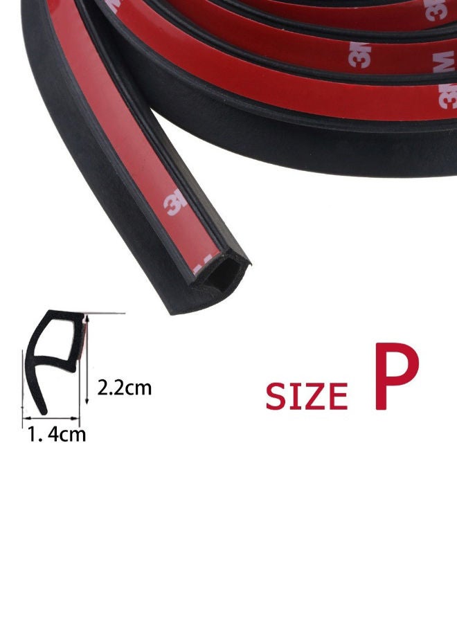 NIBEMINENT Auto Rubber Seal Strip Black/Red 15cm  - Image 2
