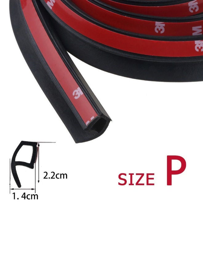NIBEMINENT Auto Rubber Seal Strip Black/Red 15cm  - Image 4
