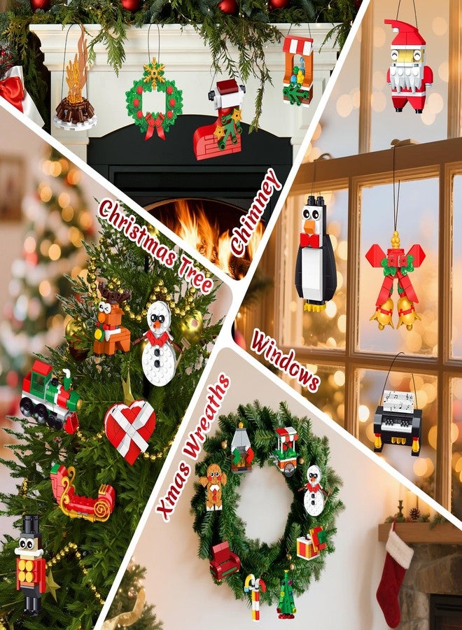 HOGOKIDS 2025 Advent Calendar Christmas Ornaments Building Set, 24 Days Countdown Hanging Christmas Tree Decor Wreath Santa Snowman Xmas Gift Stocking Stuffer Building Toys for Kids Boys Girls Ages 6+ - Image 5
