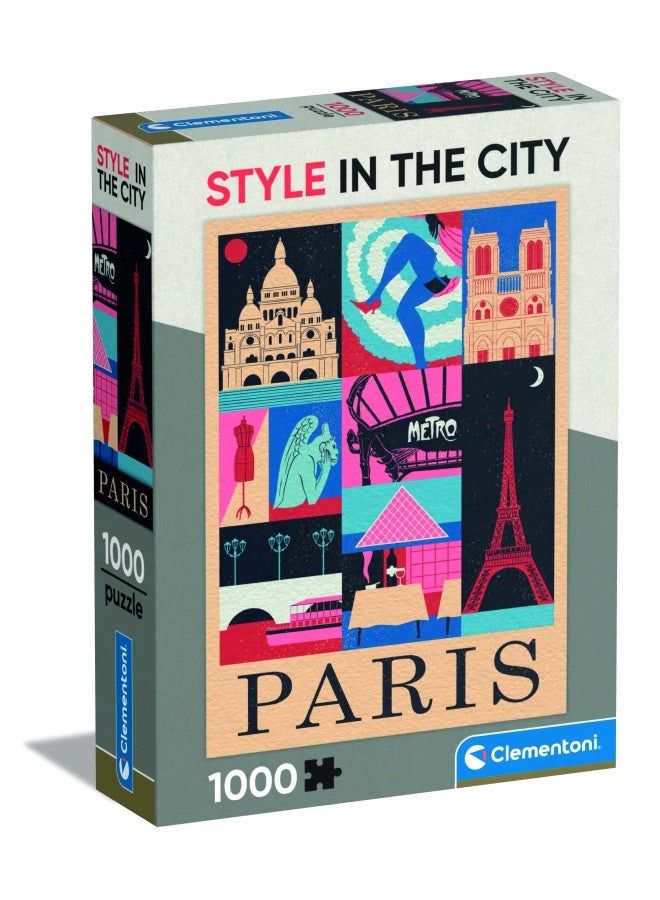 Clementoni Puzzle Style in the City Paris 1000pcs - Image 1