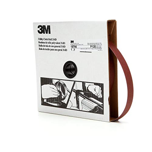3M 3NI Utility Cloth Roll 314D, 1 in x 50 yd P120 J-weight - Image 1