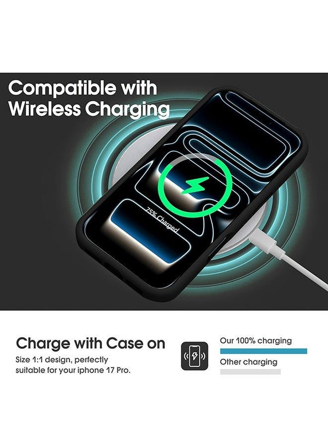 ميدا غطاء سيليكون سائل فاخر لآيفون 17 برو ماكس وبطانة مايكروفايبر – ملمس ناعم ومقاوم للبصمات - Image 5