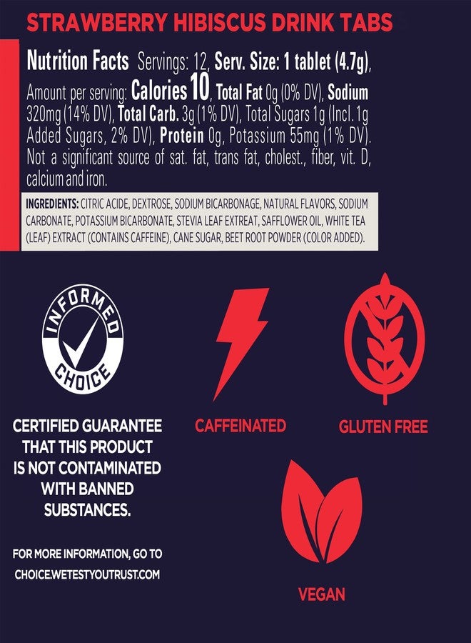 Gu Energy أقراص مشروب الطاقة والترطيب والإلكتروليت من جي يو، 4 أقراص (48 حصة)، بنكهة الفراولة والكركديه - Image 5