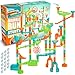 Marble Genius Marble Run Stunts Super Set 125 Pieces Total 20 Action Pieces Including 2 New Trampolines Free Online App and FullColor Instruction Booklet Made for Ages 5 and Up - Image 3