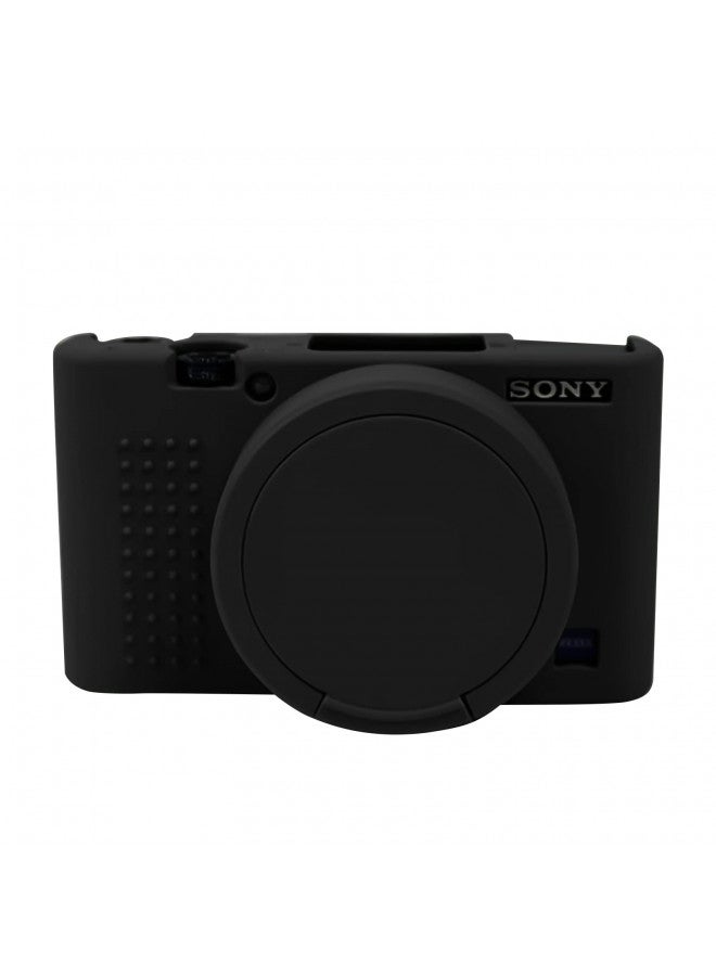 Easy Hood حافظة كاميرا سهلة ل Sony RX100 VII، غطاء واقي من السيليكون الناعم، غطاء عدسة قابل للإزالة لكاميرا Sony DSC-RX100 VII DSC-RX100M7 الرقمية (أسود) - Image 1